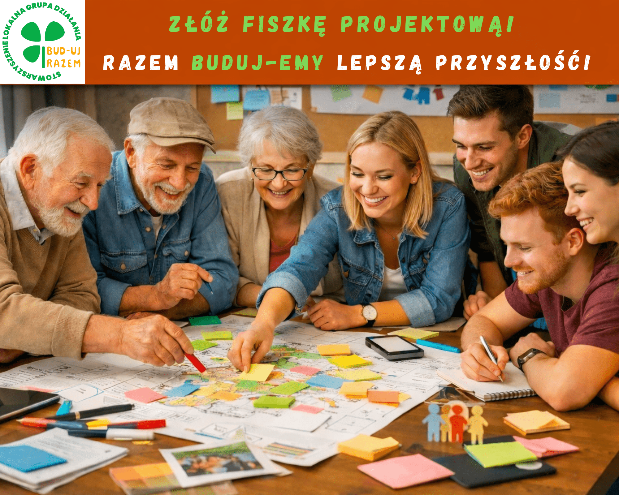 Niebieski Czerwony Kuzynowie Rodzinny Zlot Zdjęcie Kolaż