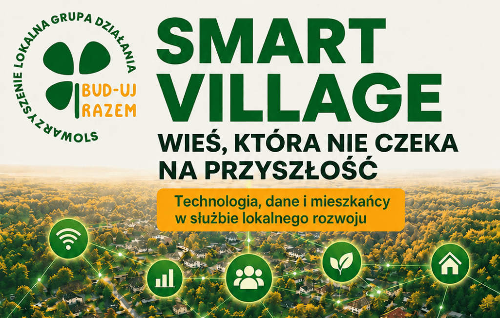 Plakat do szkolenia: Smart Village – Wieś, która nie czeka na przyszłość